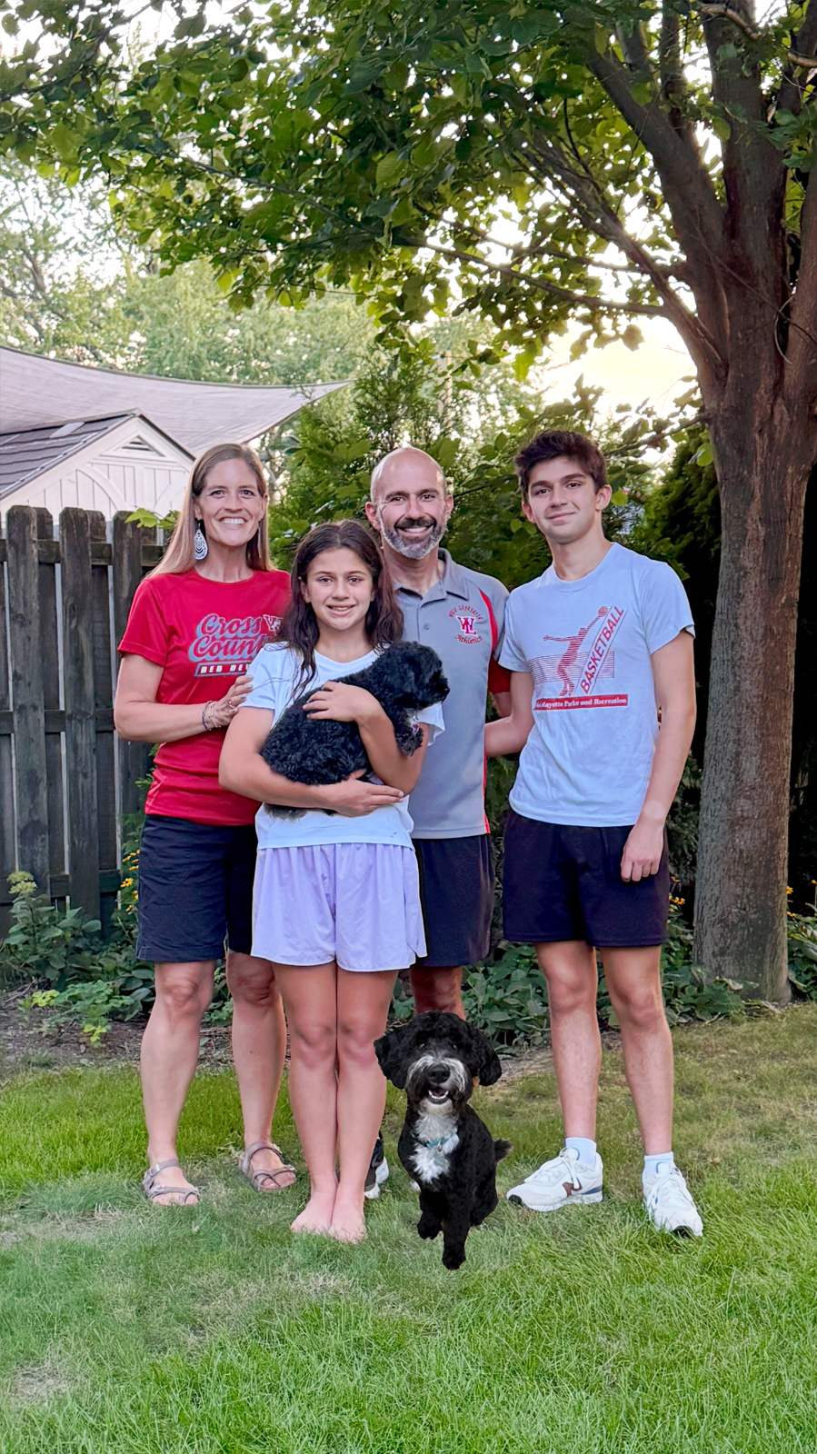 Maria and Family with their dogs